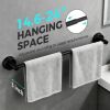 Adjustable Suction Cup Towel Bar for Bathroom Wall,14.6Inch~24 Inch Towel Racks for Bathroom