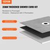 VEVOR Shower Curb Kit, 60"x48" Shower Pan Kit with 2" ABS Central Flange, Waterproof Membrane, Stainless Steel Grate