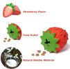 Dog Puzzle Toys Rubber Chew Food Dispensing Toy for Teeth Cleaning Dog Ball Toy Interactive Enrichment Toys for Puppy, Small, Medium, Large Breeds