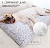 Dog Bed Deluxe Plush Dog Crate Beds Comfy Kennel Pad