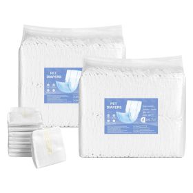 VEVOR Disposable Male Dog Diapers, Super Absorbent Male Dog Wraps, 360 ° Leak-Proof Belly Bands with Wetness Indicator for Doggies in Heat, Training (Style: Male Dog Wraps, size: X-Small (96 Count))