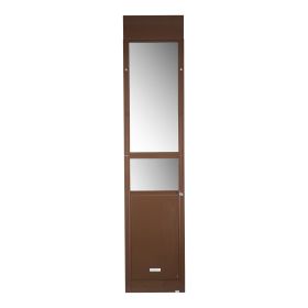 VEVOR Dog Door for Sliding Glass Door, 75 7/8 to 80 11/16 in Adjustable Height, Aluminum Alloy Frame with Rotating Hinges, Lock Design (Curtain Size: Size XL, size: Door Height (75-81 inch))